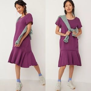 Anthropologie Joella Midi dress Large purple New!